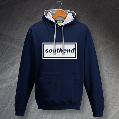 Personalised Contrast Hoodie with Any Team, Place, Name or Word