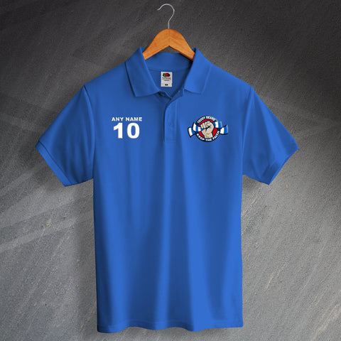 Rangers Football Polo Shirt Printed Personalised Teddy Bears Keep The Faith