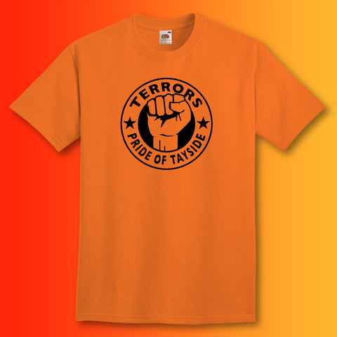 Terrors Shirt with The Pride of Tayside Design Orange