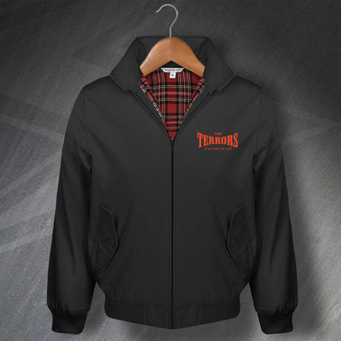 The Terrors Classic Harrington Jacket with Embroidered It's a Way of Life Design