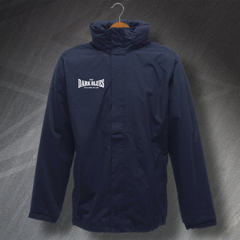 The Dark Blues It's a Way of Life Embroidered Waterproof Jacket