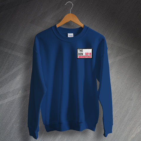 Millwall Football Sweatshirt Embroidered The Den SE16