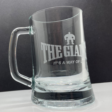 The Giants Rugby Glass Tankard