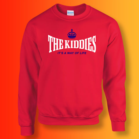 Kiddies Sweater with It's a Way of Life Design Red