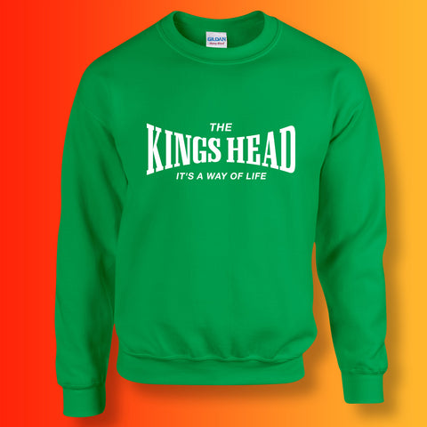 Kings Head Sweater with It's a Way of Life Design Kelly