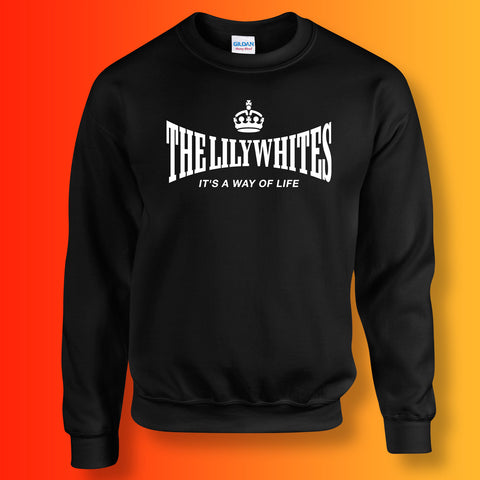 The Lilywhites Sweater with It's a Way of Life Design Black