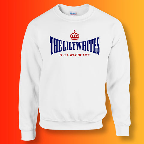 The Lilywhites Sweater with It's a Way of Life Design White