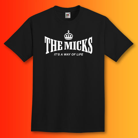 The Micks T-Shirt with It's a Way of Life Design Black
