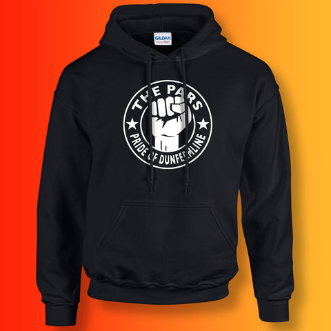 Pars Hoodie with The Pride of Dunfermline Design Black