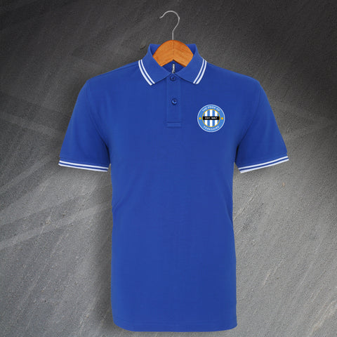 Sheffield Wednesday Football Polo Shirt Embroidered Tipped The Pride of Yorkshire Est. 1867