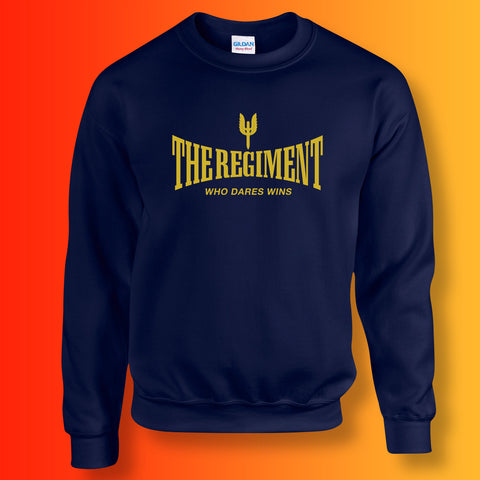 The Regiment Sweater with Who Dares Wins Design