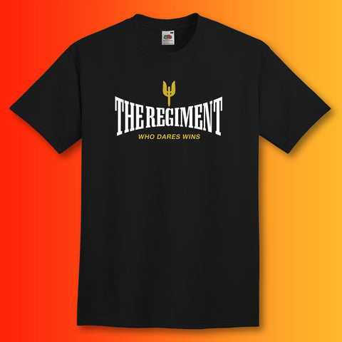 The Regiment T-Shirt with It's a Way of Life Design Black