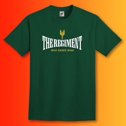 The Regiment T-Shirt with It's a Way of Life Design Bottle Green