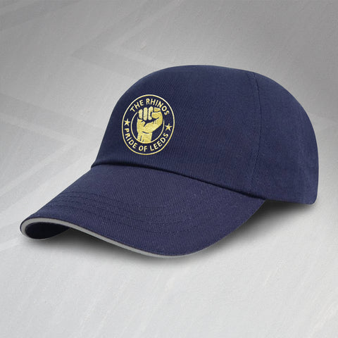 The Rhinos Rugby Baseball Cap Embroidered Pride of Leeds