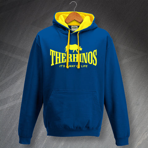 The Rhinos Rugby Hoodie Contrast It's a Way of Life