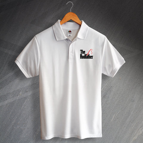 Embroidered Fishing Polo Shirt