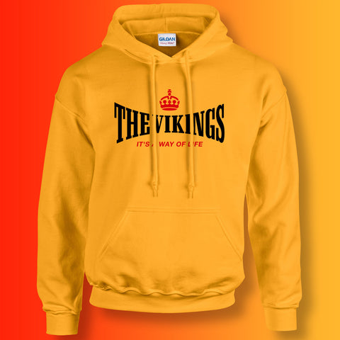 The Vikings Hoodie with It's a Way of Life Design