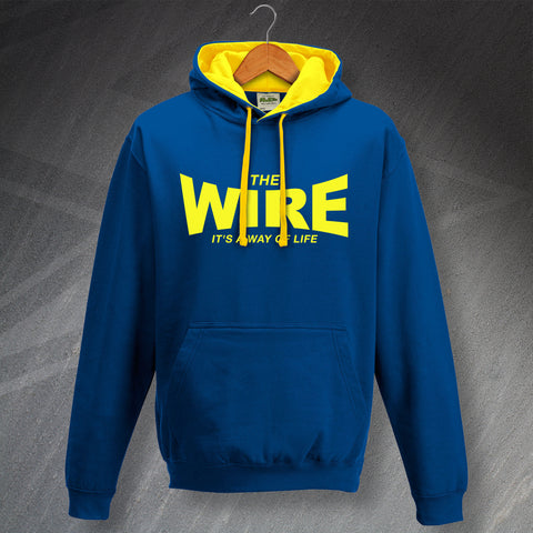 Warrington Rugby Hoodie Contrast The Wire It's a Way of Life