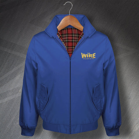 Warrington Rugby Harrington Jacket Embroidered The Wire It's a Way of Life