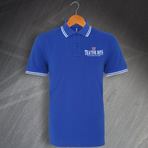 Ipswich Football Polo Shirt Tipped Tractor Boys It's a Way of Life
