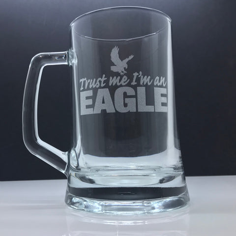 Palace Football Glass Tankard Engraved Trust Me I'm an Eagle