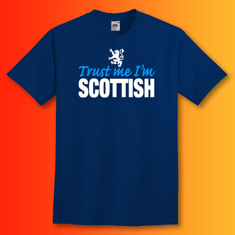 Trust Me I'm Scottish T-Shirt Navy