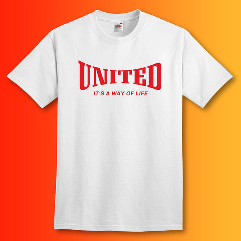 United Shirt with It's a Way of Life Design White