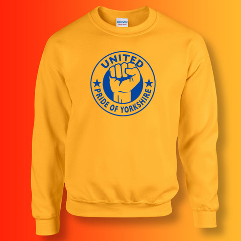 United Sweater with The Pride of Yorkshire Design Gold