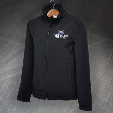 Veteran Been The Best Embroidered Full Zip Softshell Jacket