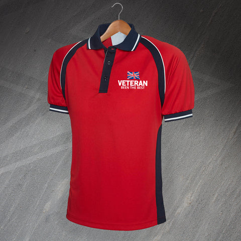 Veteran Been The Best Embroidered Sports Polo Shirt