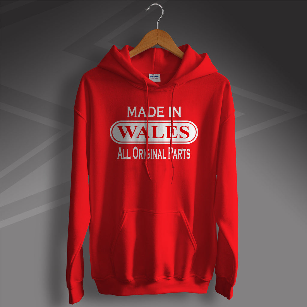 Made In Wales All Original Parts Unisex Hoodie