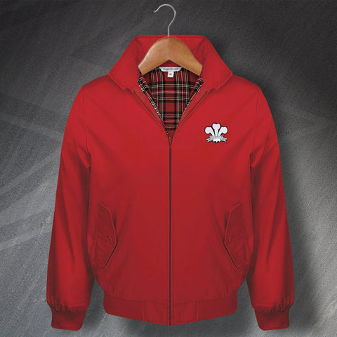 Retro Wales Rugby 1905 Embroidered Harrington Jacket