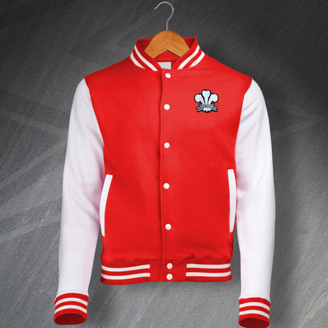 Retro Wales Rugby 1905 Embroidered Varsity Jacket