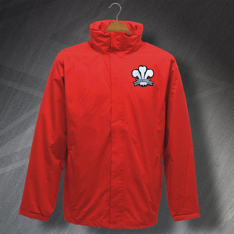 Retro Wales Rugby 1905 Embroidered Waterproof Jacket