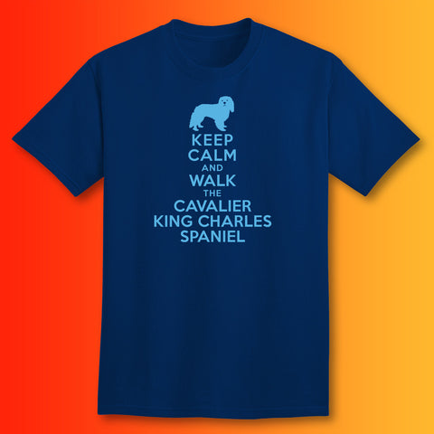 Keep Calm and Walk The Cavalier King Charles Spaniel T-Shirt