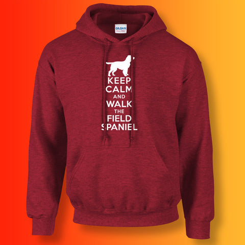 Field Spaniel Hoodie with Keep Calm Design