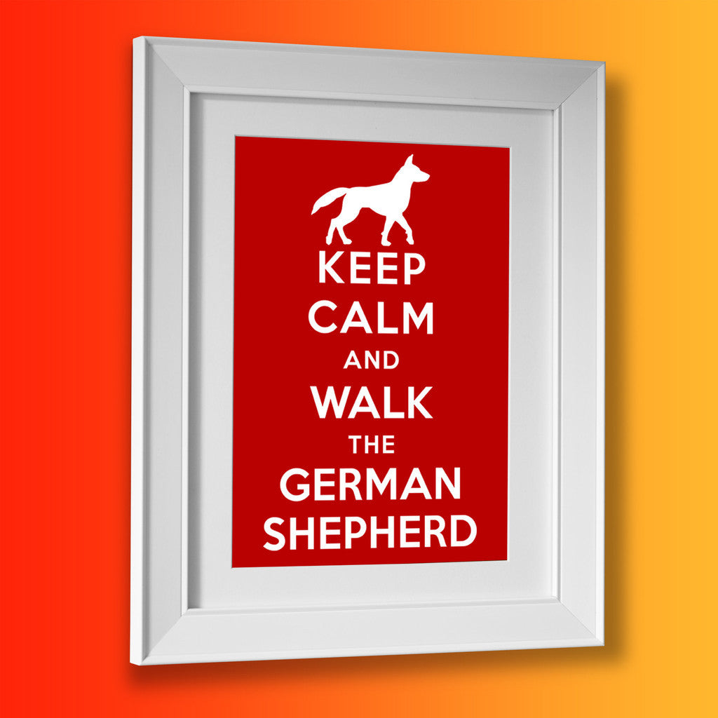 German Shepherd Picture Framed Print