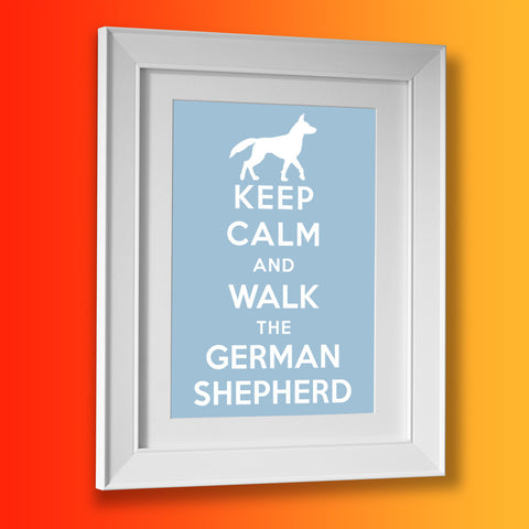 German Shepherd Picture Framed Print