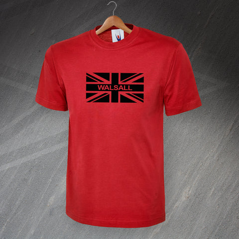 Walsall Football T-Shirt Printed Union Jack