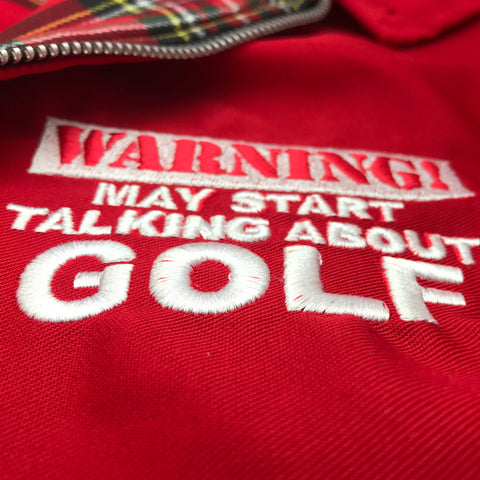 Golf Embroidered Harrington Jacket