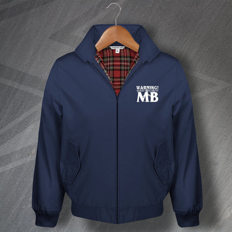 Warning May Start Talking About My MB Embroidered Harrington Jacket