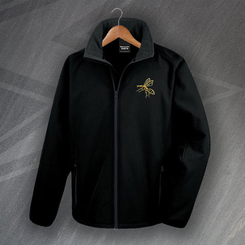 Wasps Rugby Jacket Embroidered Core Softshell 1867