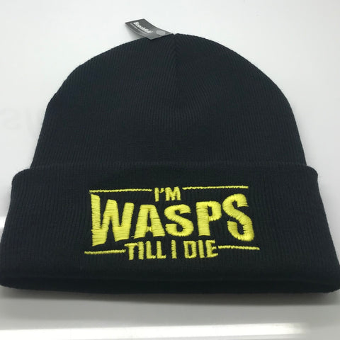 I'm Wasps Till I Die Embroidered Beanie Hat