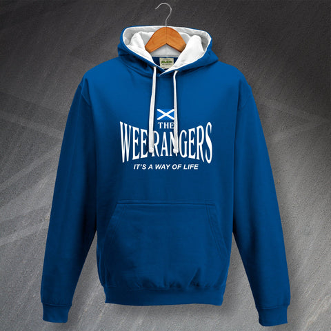 Cove Rangers Football Hoodie Contrast The Wee Rangers It's a Way of Life