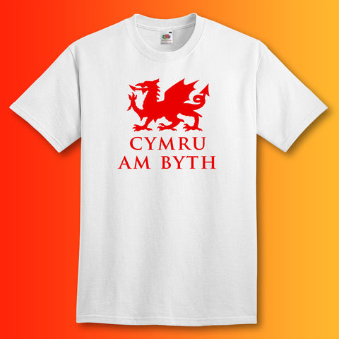 Welsh Dragon T-Shirt White