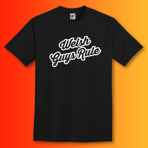 Welsh Guys Rule T-Shirt Black