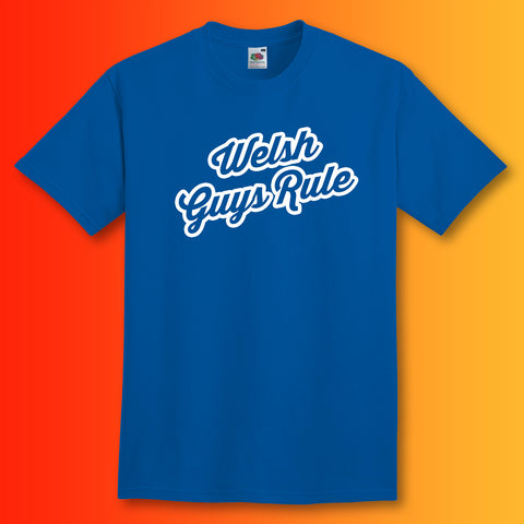 Welsh Guys Rule T-Shirt Royal Blue