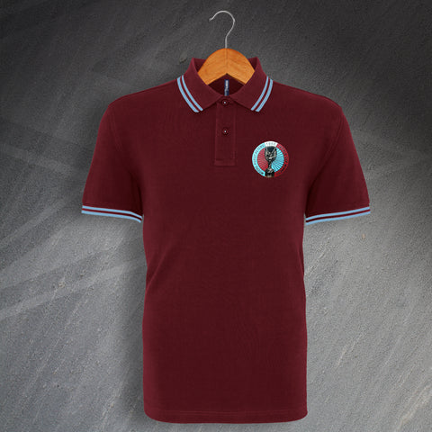 Retro Moore Hurst Peters 1966 World Cup Winners Embroidered Tipped Polo Shirt