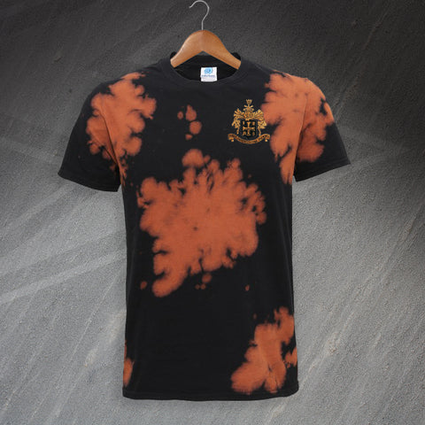 Wolves Football T-Shirt Embroidered Bleach Out 1921