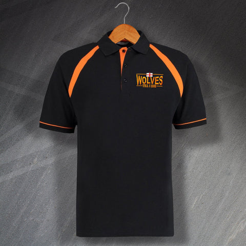 Wolves Football Polo Shirt Embroidered Oak Hill Wolves Till I Die